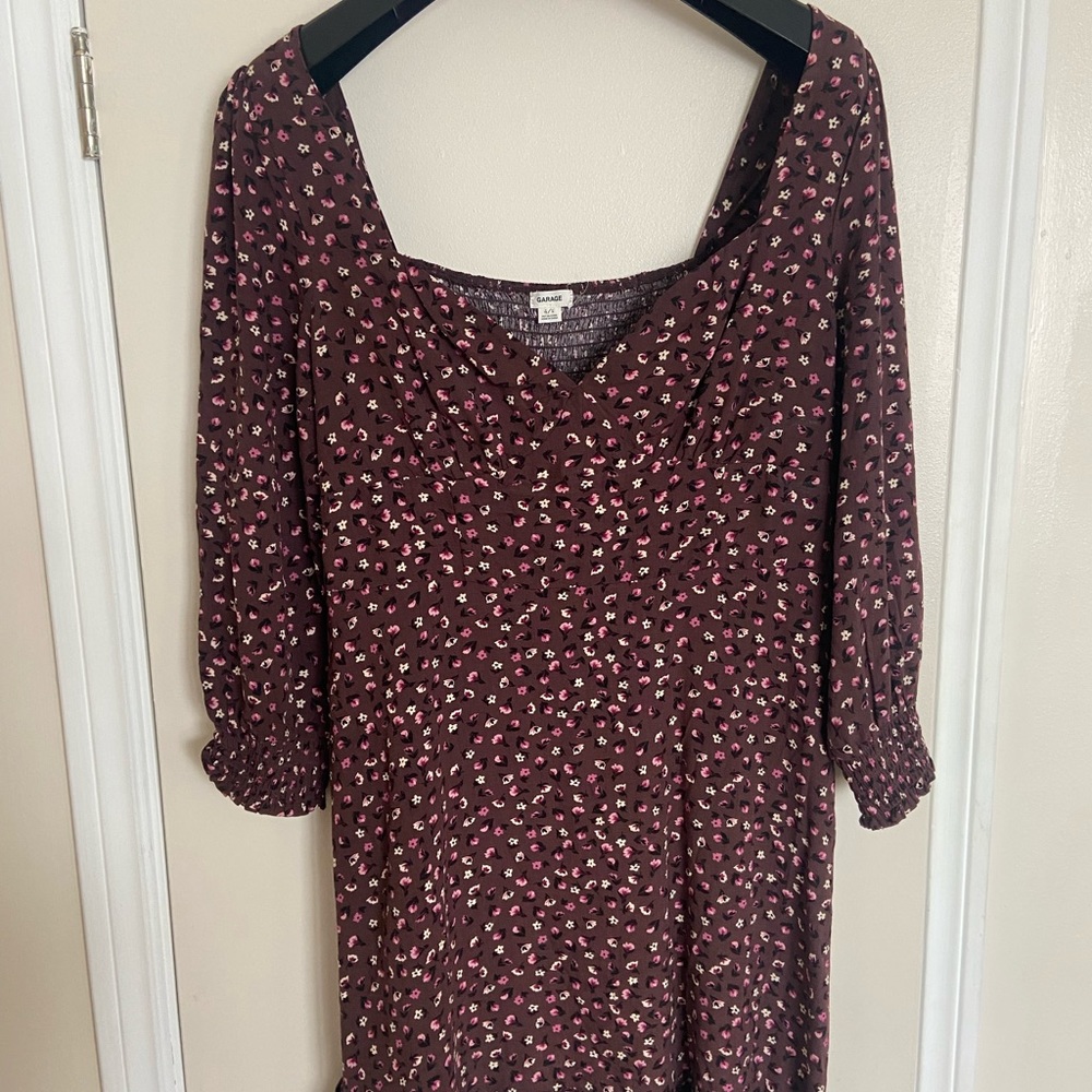 Garage floral sweetheart dress